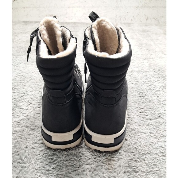 Extreme Eddie Marc 11 Black Sherpa Hiking Boots Style Hero Lace Zip Up Booties - Picture 5 of 9